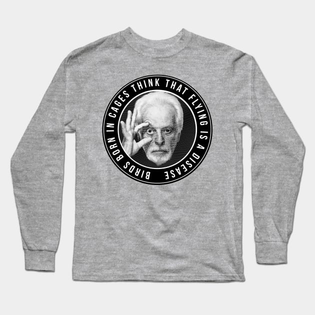 Jodorowsky Engraving Tribute 2 Long Sleeve T-Shirt by chilangopride